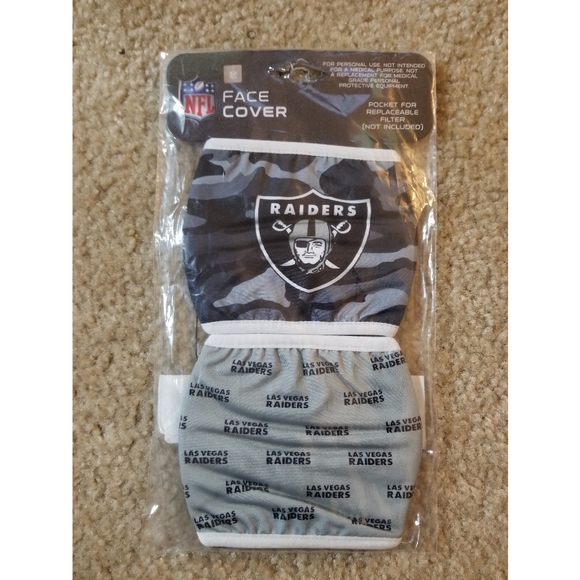 Oakland Raiders Face Covers 2 Pack